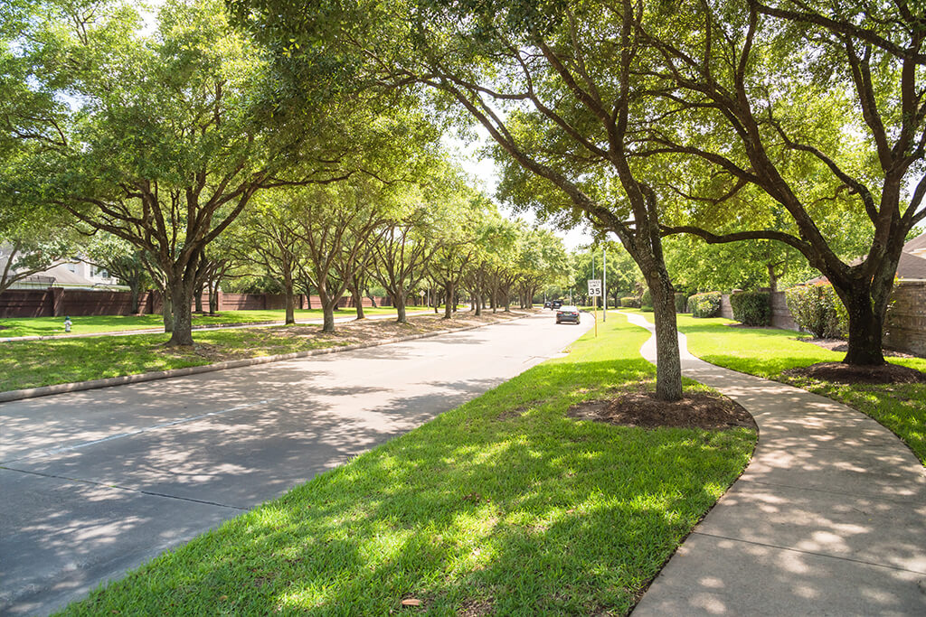 The neighborhood entrance way into the community